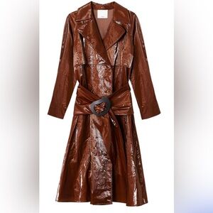 TIBI tech trench with removable belt . new with tags . Never worn . Size XS